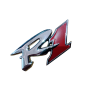 Yamaha R1 Old School Logo Badge Chrome And Red