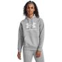 Under Armour Women's Rival Fleece Big Logo Training Hoodie - Heather Grey
