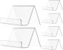 6PCS Business Card Holder Stands Transparent Desk Name Card Display
