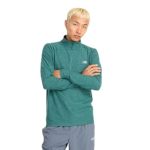 New Balance Men's Space Dye 1 4 Zip New Spruce XL