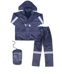Polyester Lined Pvc Reflective Rain Suit