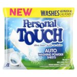 Personal Touch Wash Powder Sheets Auto 90G