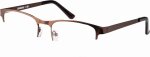 Reading Glasses Trendy With Pouch Matt Dark Brown - 1