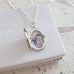 CAS101933 - 925 Sterling Silver Personalized Photo Locket Necklace
