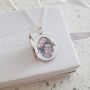 CAS101933 - 925 Sterling Silver Personalized Photo Locket Necklace