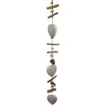 Driftwood Hanging Heart String Decoration 1M