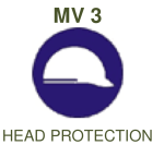 MV3: Head Protection Mandatory – Std