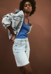 Ribbed Vest Top - Bright Blue