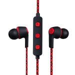 Volkano Moda Series Nylon Bluetooth Earphones - Red