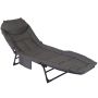 Foldable Camping Bed Camping Stretcher With Pad And Pillow - Dark Grey