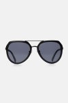 Hexagonal Aviator Sunglasses - O Black