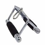 Lat Pull Down Bar Strength Training Deluxe Single Double D Handle Tricep Rope V-shaped Rotating Straight Press Down Bar For Weig