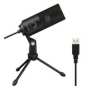 Fifine K669B Cardioid USB Condenser Microphone With Tripod - Black