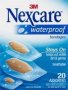 3M Nexcare Clear Waterproof Plasters - Assorted Sizes 20 Pack