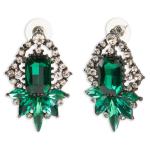 GREE N Diamante Cluster Stud Earrings