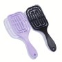 1PC Detangling Hair Brushes Set Hollow Design Plastic Paddle Brush Scalp Massage Comb Suitable For Wet And Dry Hair Hairdressing Tool For Men And Women