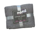 Hm Mist Quilted Throw Diamond 2 2.3CM
