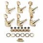 Swhmc 6R Gold Guitar Tuning Pegs - Semi-closed Machine Heads For Acoustic/electric Guitar 6-PACK With Hardware