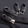 10PCS Zipper Pull Replacement Durable Zip Puller End Fit Rope Tag For Clothing Bags Suitcases Backpacks Tents Black Zip Fixer Cord Tab