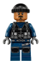 Minifigure Preloved Jurassic World Acu Guard - Male Black Knit Cap Medium Nougat Head JW033