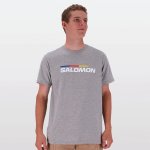 Salomon Mens Old Racer II Short Sleeves T-Shirt In Grey melange - Grey melange 3XL