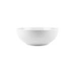 - Embossed Lines Whisper White Salad Bowl