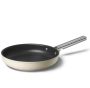 Smeg All Hobs None-stick Frying Pan 28 Cm Diameter Cream