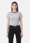 Levi's Gr Essential Sporty Tee Archival Script - Heather Gray pirate Black