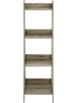 4-TIER Narrow Wood Display Shelf Unit - None None