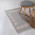 Box Rug - Light Grey