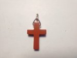 Red Jasper Small Cross Pendant F395