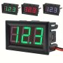 1pc Digital Voltage Display 1.42cm Two-Wire DC 3V-30V LED Voltmeter Waterproof Display Voltage Tester Meter Red/Blue/Green