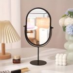 Modern Minimalistic Desktop Makeup Vanity Mirror Black