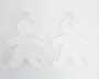 Laser Sublimation Blanks : Subli-acyrlic With White Coating Christmas Hanging Ornaments : Ginger Bread Girl And Boy 3 Or 4MM