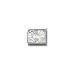 Composable Link Silver Heart White Pearl