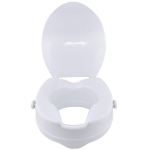 Toilet Seat Raiser With Lid White