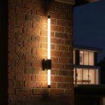 Saber Black LED Wall Light