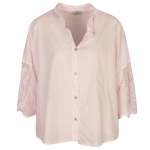 LaCie Lace Trim Sleeve Shirt - Sugar Pink Free
