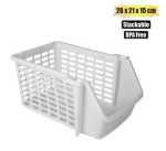 Organiser Basket 21X28X14 5CM Stackable Marketplace Brits Bros