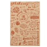 Decorated Non-stick Baking Sheet Sandwich Wrapping Roll Paper Sheet