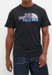 M Short Sleeve Mountain Line Tee - Tnf Black JK3