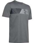 Men's Ua Fast Left Chest Short Sleeve - Pitch Gray Medium HEATHER-013 Md