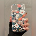 Flower Transparent Phone Case For Apple 15 14 13 12 11 7 8 7PLUS 8PLUS XSMAX XS X XR
