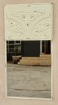 Off-white Metal Embossed Mirror – 96X48CM