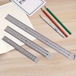 3PCS Stainless Steel Rulers Set Non-slip Easy-to-read Professional & Educational Durable & Precise Measuring Tools