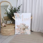 Fleece Blanket Painting Art Woodlands Girl Rose Garden Set