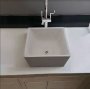 Large Ivory Square Concrete Basin 45X40X31CM