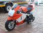 2024 50CC 2 Stroke 3HP Pocketbike Orange/white Kxd Model Ages 4-13 Years +