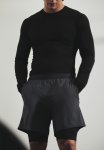 Mid-length 2-IN-1 Sports Shorts With Drymove - Dark Grey