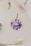 Purple Floral Keyring